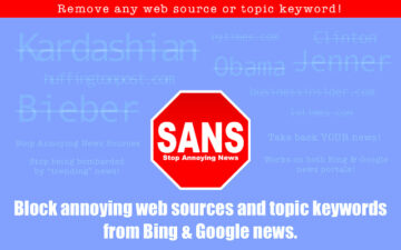 SANS - Stop Annoying News