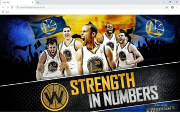 Golden State Warriors New Tab Theme