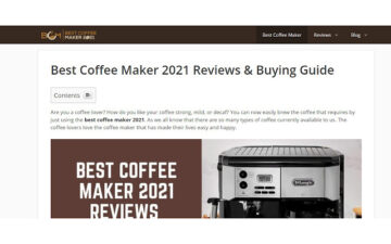 Coffee Maker 2021