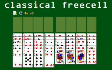 Freecell solitaire card game - classical