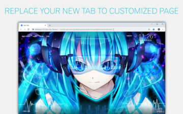 Hatsune Miku Wallpaper Custom Vocaloid NewTab