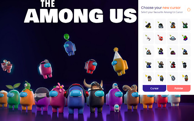 Among Us Game Cursor Browser Addons Google Chrome Extensions