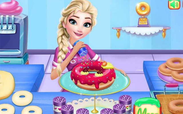 Games play shop. Игры для девочек Cake shop. Игра про пончик на кухне. Принцесса пончик. Игра для девочек отель.