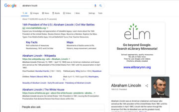 eLibrary MN Google Search Box