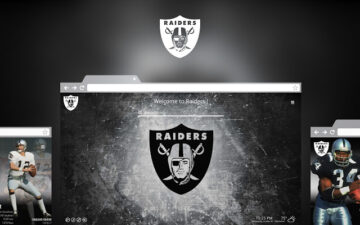 OFFICIAL NFL Oakland Raiders HD New Tab Theme