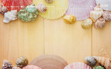 Seashells Wallpaper HD New Tab Theme©