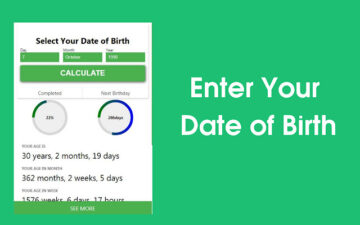 Age Calculator | Date of Birth Calculator