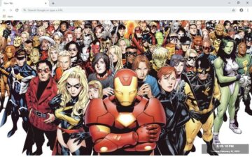 Marvel Comics New Tab & Wallpapers Collection