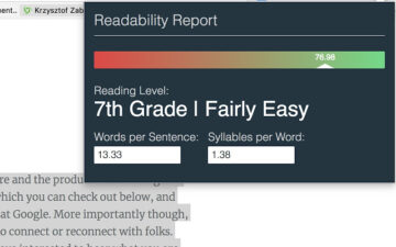 Readability Score
