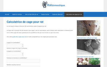 Calculateur de cage à rat