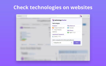 Snovio web technology checker