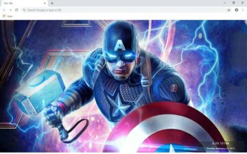 Captain America New Tab Theme