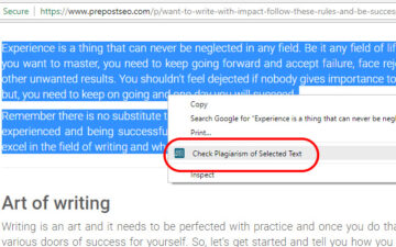 Plagiarism Checker for Chrome