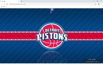 Detroit Pistons New Tab Theme