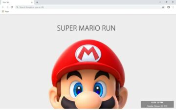 Super Mario Run New Tab Theme